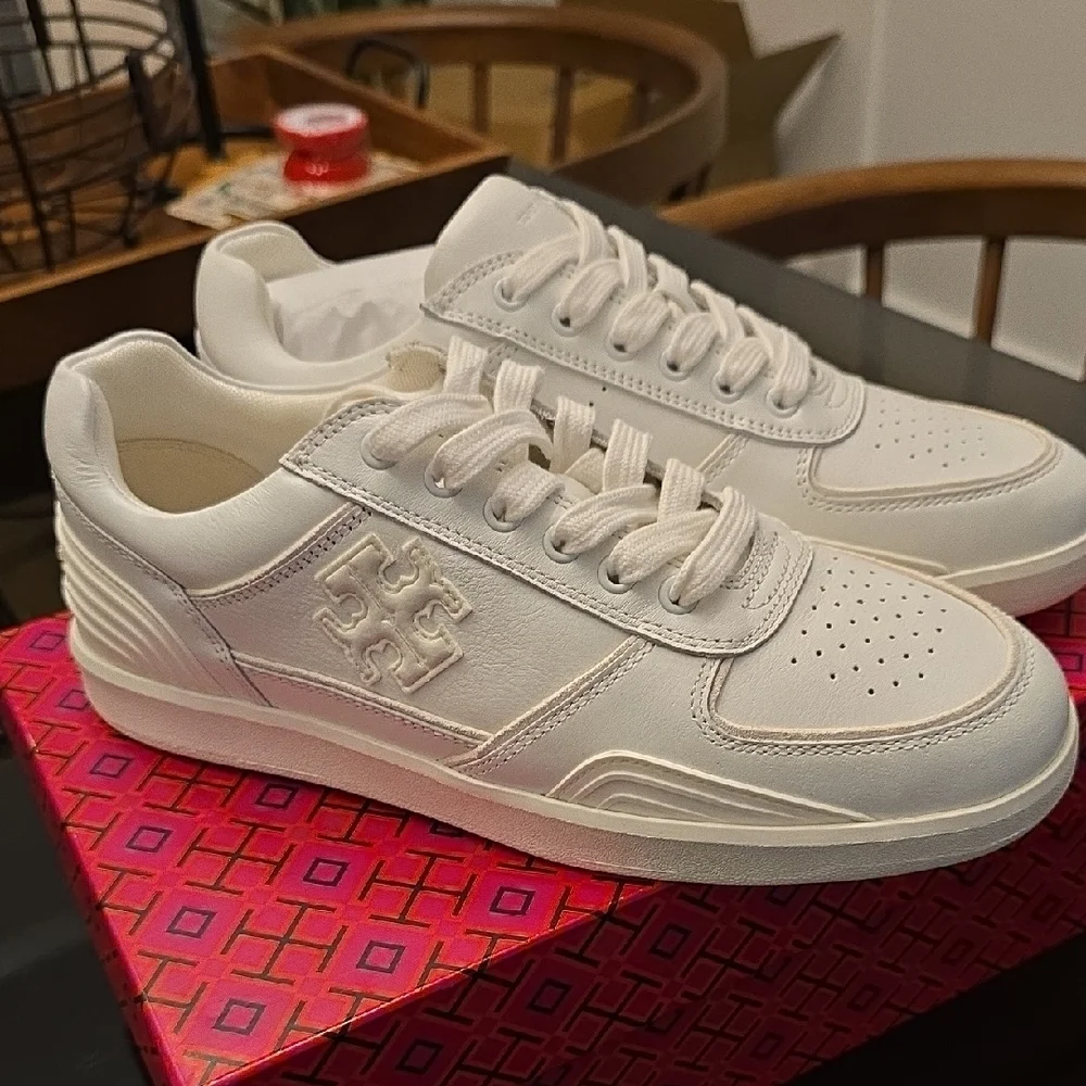 Tory Burch White Sneakers - Picture 2 of 5